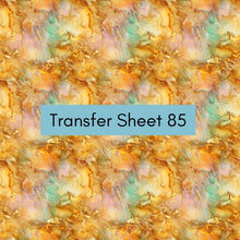 Load image into Gallery viewer, Transfer 85 | Faux Calcite | Alcohol Ink | Fall Polymer Clay Transfer Sheet
