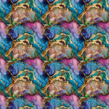 Load image into Gallery viewer, Transfer 87 | Faux Aura Quartz | Alcohol Ink | Fall Polymer Clay Transfer Sheet
