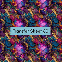 Load image into Gallery viewer, Transfer 80 | Ametrine | Alcohol Ink | Fall Polymer Clay Transfer Sheet
