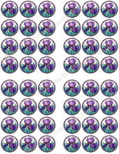 Load image into Gallery viewer, Transfer 90 | Purple Iris | Stained Glass | Polymer Clay Transfer Sheet
