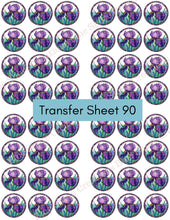 Load image into Gallery viewer, Transfer 90 | Purple Iris | Stained Glass | Polymer Clay Transfer Sheet
