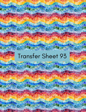 Load image into Gallery viewer, Transfer 93 | Rainbow Waves | Stained Glass | Polymer Clay Transfer Sheet
