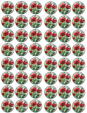Load image into Gallery viewer, Transfer 92 | Red Poppy | Stained Glass | Polymer Clay Transfer Sheet
