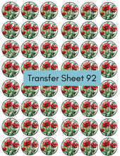Load image into Gallery viewer, Transfer 92 | Red Poppy | Stained Glass | Polymer Clay Transfer Sheet
