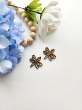 Load image into Gallery viewer, Dragonfly | Wood Earring Blank | Wood Findings
